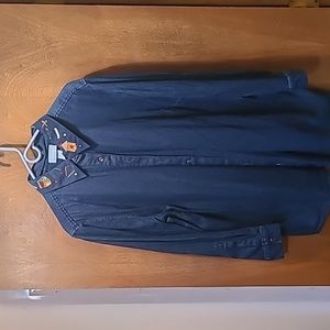Long sleeved denim shirt